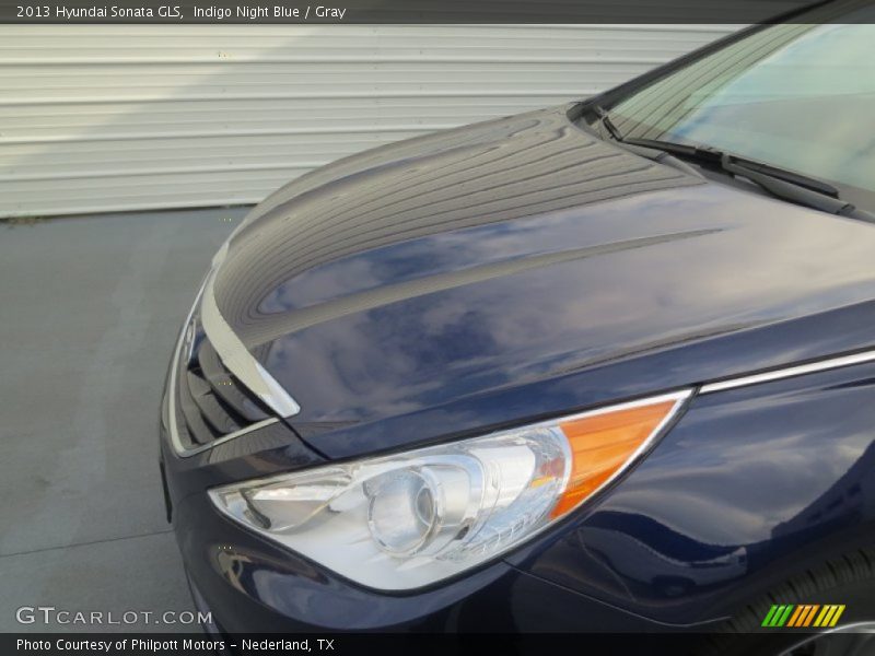 Indigo Night Blue / Gray 2013 Hyundai Sonata GLS