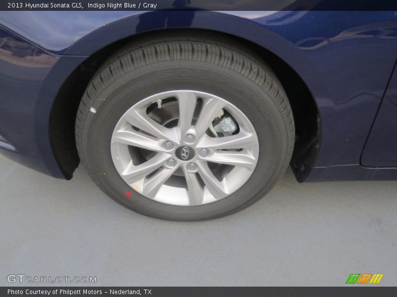 Indigo Night Blue / Gray 2013 Hyundai Sonata GLS
