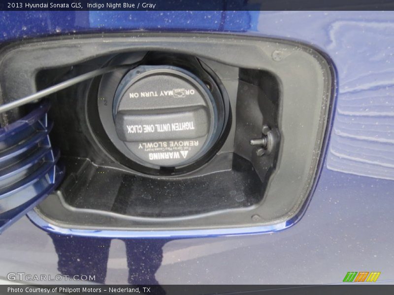 Indigo Night Blue / Gray 2013 Hyundai Sonata GLS