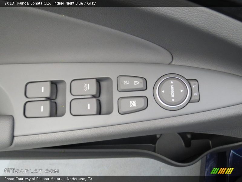 Indigo Night Blue / Gray 2013 Hyundai Sonata GLS