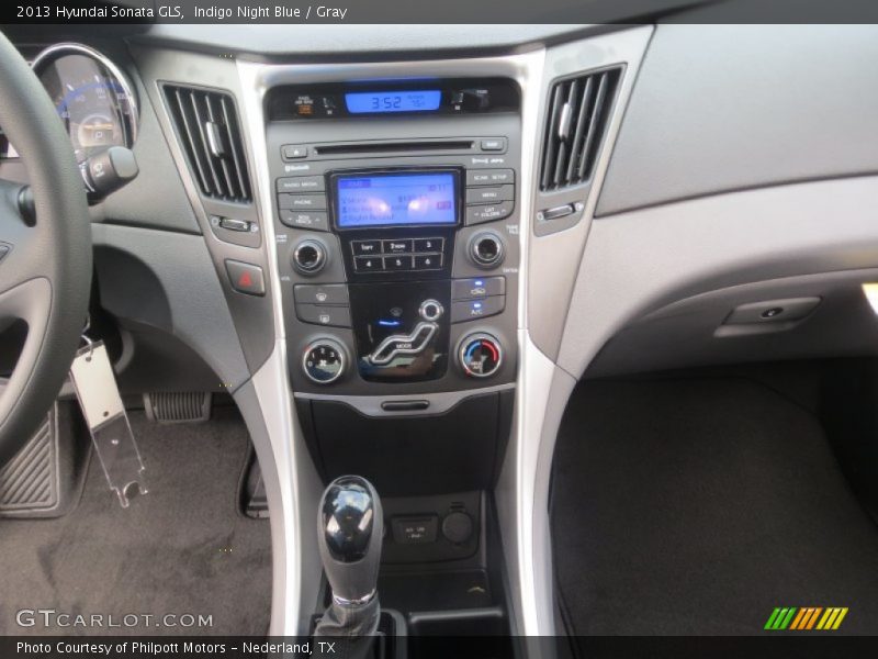 Indigo Night Blue / Gray 2013 Hyundai Sonata GLS