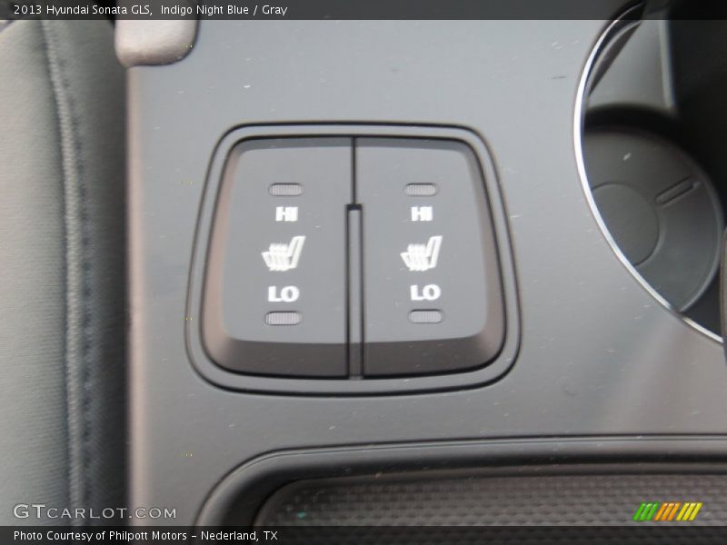 Indigo Night Blue / Gray 2013 Hyundai Sonata GLS