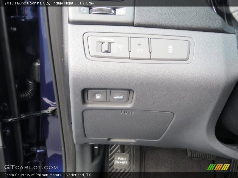 Indigo Night Blue / Gray 2013 Hyundai Sonata GLS