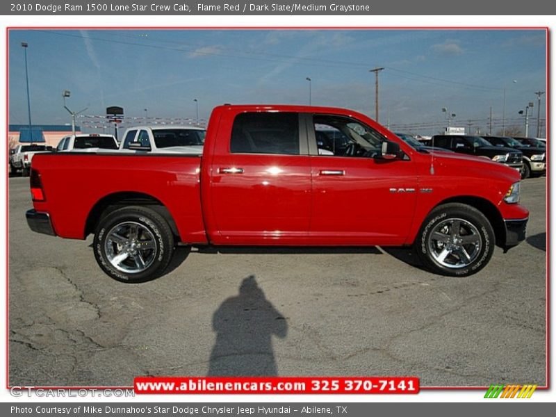 Flame Red / Dark Slate/Medium Graystone 2010 Dodge Ram 1500 Lone Star Crew Cab