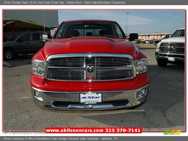 Flame Red / Dark Slate/Medium Graystone 2010 Dodge Ram 1500 Lone Star Crew Cab