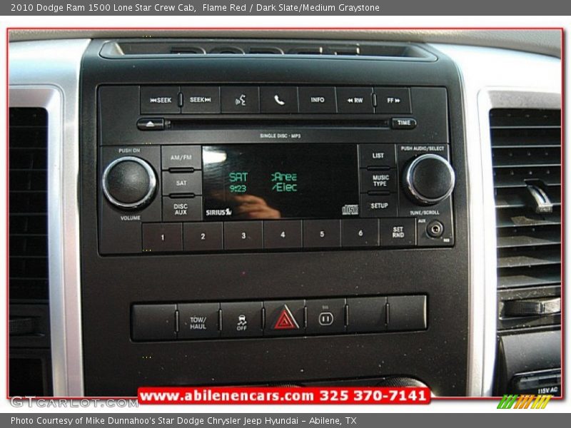 Flame Red / Dark Slate/Medium Graystone 2010 Dodge Ram 1500 Lone Star Crew Cab
