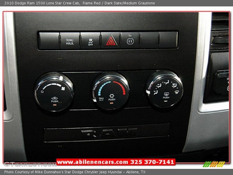 Flame Red / Dark Slate/Medium Graystone 2010 Dodge Ram 1500 Lone Star Crew Cab