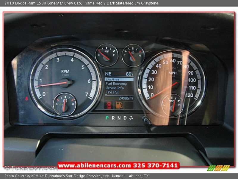 Flame Red / Dark Slate/Medium Graystone 2010 Dodge Ram 1500 Lone Star Crew Cab