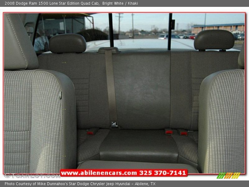 Bright White / Khaki 2008 Dodge Ram 1500 Lone Star Edition Quad Cab