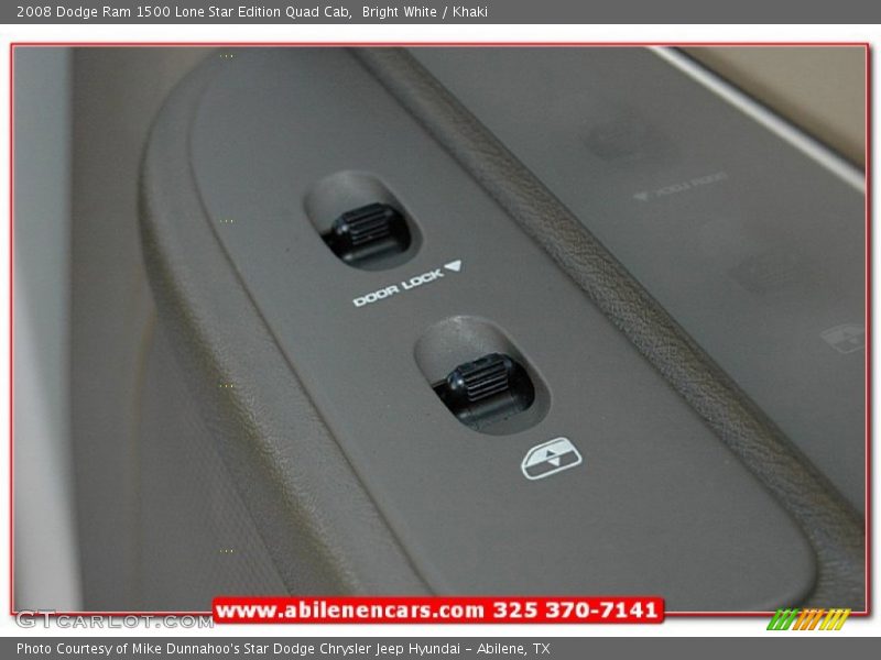 Bright White / Khaki 2008 Dodge Ram 1500 Lone Star Edition Quad Cab