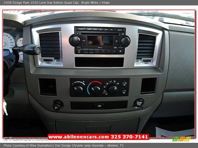Bright White / Khaki 2008 Dodge Ram 1500 Lone Star Edition Quad Cab