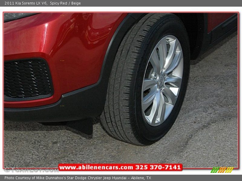 Spicy Red / Beige 2011 Kia Sorento LX V6