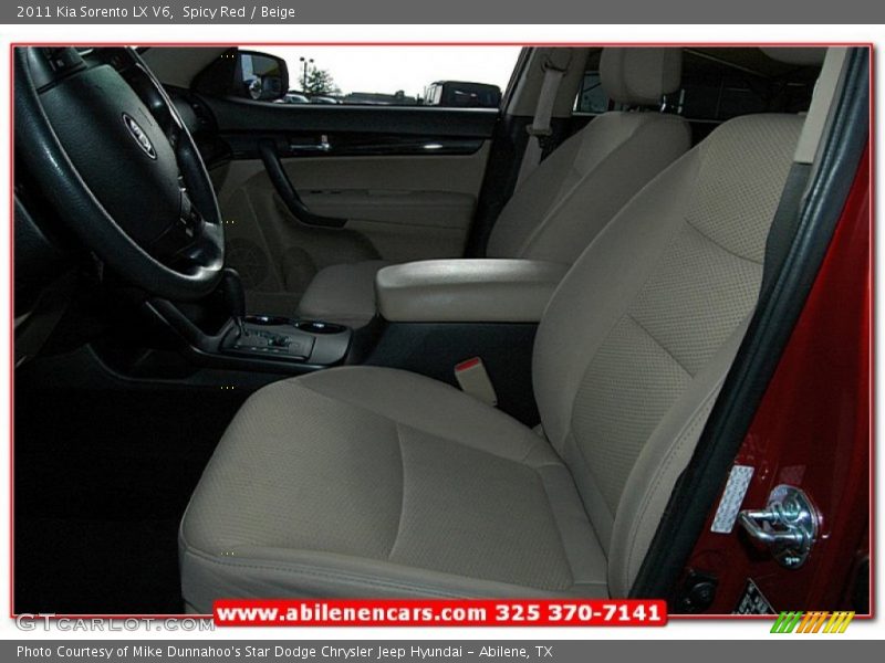 Spicy Red / Beige 2011 Kia Sorento LX V6