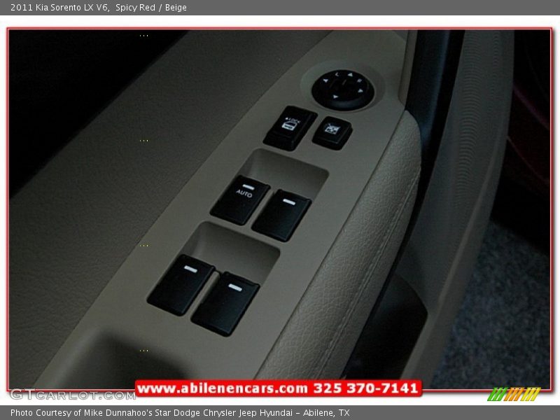 Spicy Red / Beige 2011 Kia Sorento LX V6