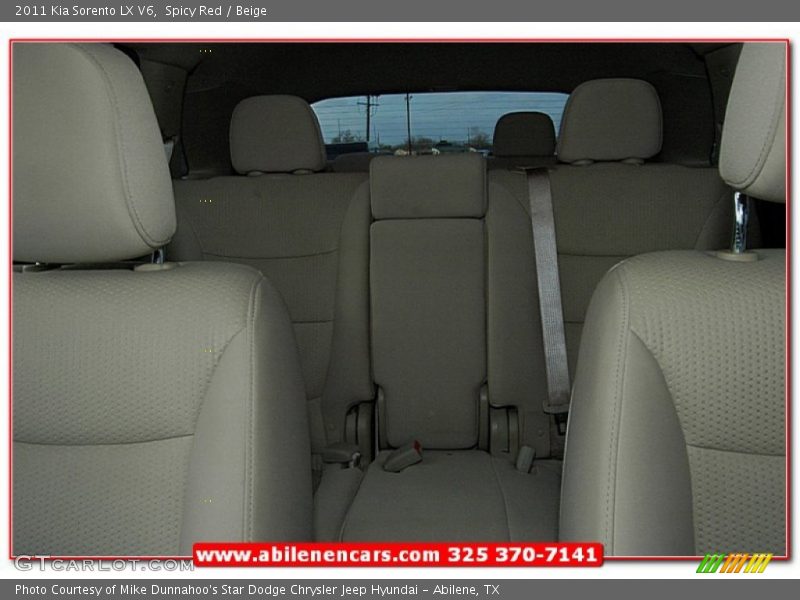 Spicy Red / Beige 2011 Kia Sorento LX V6