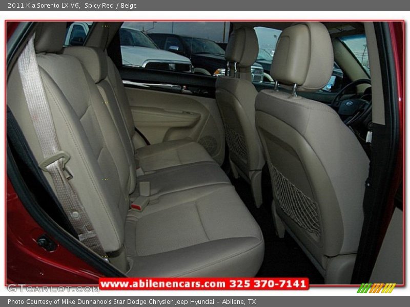 Spicy Red / Beige 2011 Kia Sorento LX V6