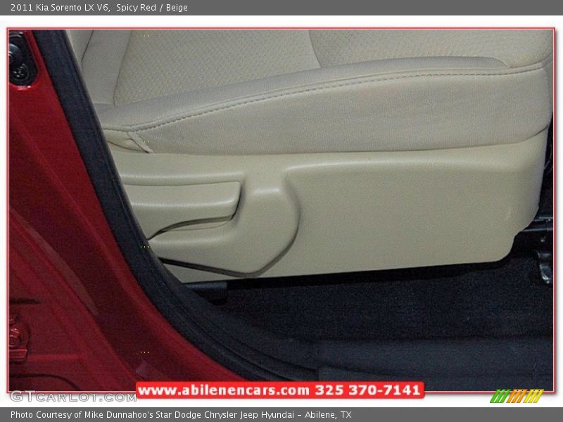 Spicy Red / Beige 2011 Kia Sorento LX V6