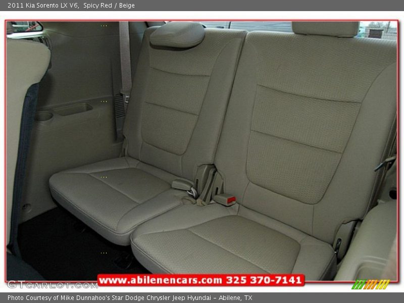 Spicy Red / Beige 2011 Kia Sorento LX V6