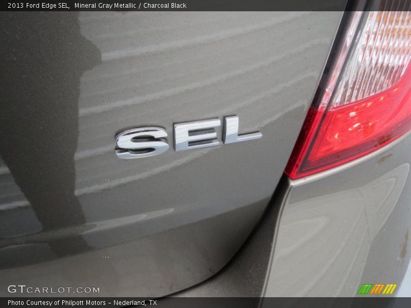 Mineral Gray Metallic / Charcoal Black 2013 Ford Edge SEL