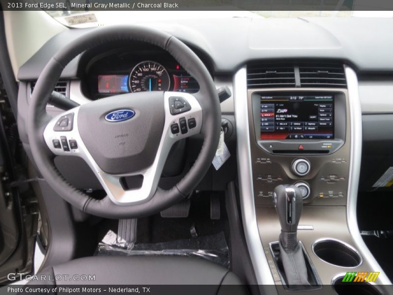 Mineral Gray Metallic / Charcoal Black 2013 Ford Edge SEL