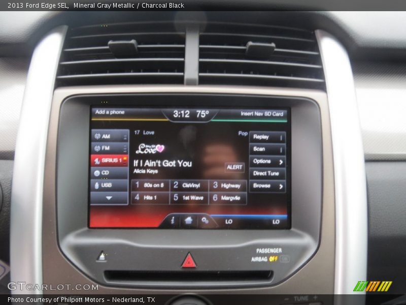 Mineral Gray Metallic / Charcoal Black 2013 Ford Edge SEL