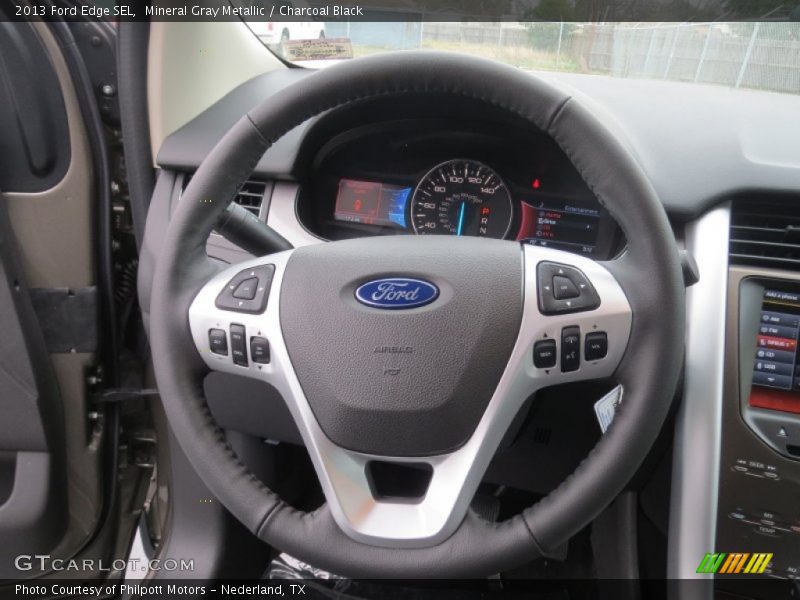 Mineral Gray Metallic / Charcoal Black 2013 Ford Edge SEL