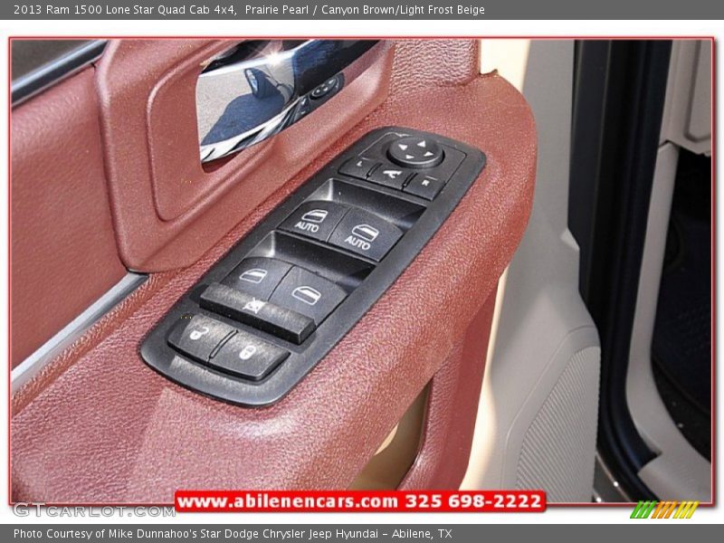 Prairie Pearl / Canyon Brown/Light Frost Beige 2013 Ram 1500 Lone Star Quad Cab 4x4