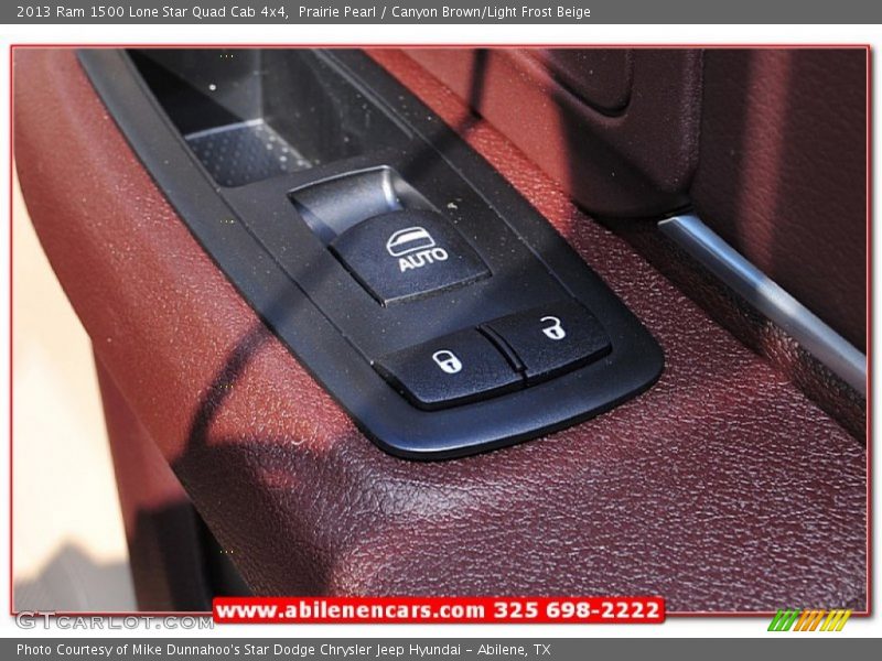 Prairie Pearl / Canyon Brown/Light Frost Beige 2013 Ram 1500 Lone Star Quad Cab 4x4