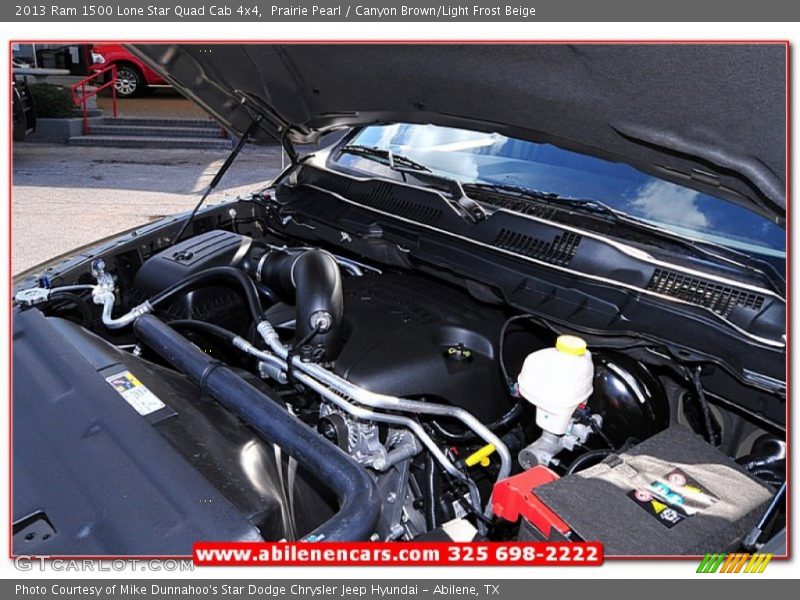 Prairie Pearl / Canyon Brown/Light Frost Beige 2013 Ram 1500 Lone Star Quad Cab 4x4