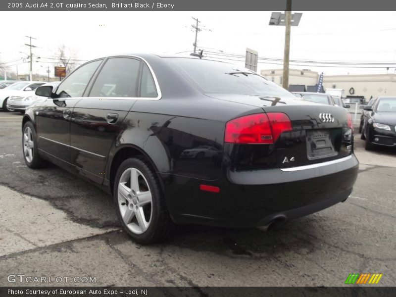 Brilliant Black / Ebony 2005 Audi A4 2.0T quattro Sedan