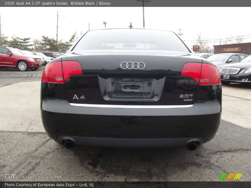 Brilliant Black / Ebony 2005 Audi A4 2.0T quattro Sedan
