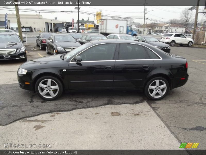 Brilliant Black / Ebony 2005 Audi A4 2.0T quattro Sedan