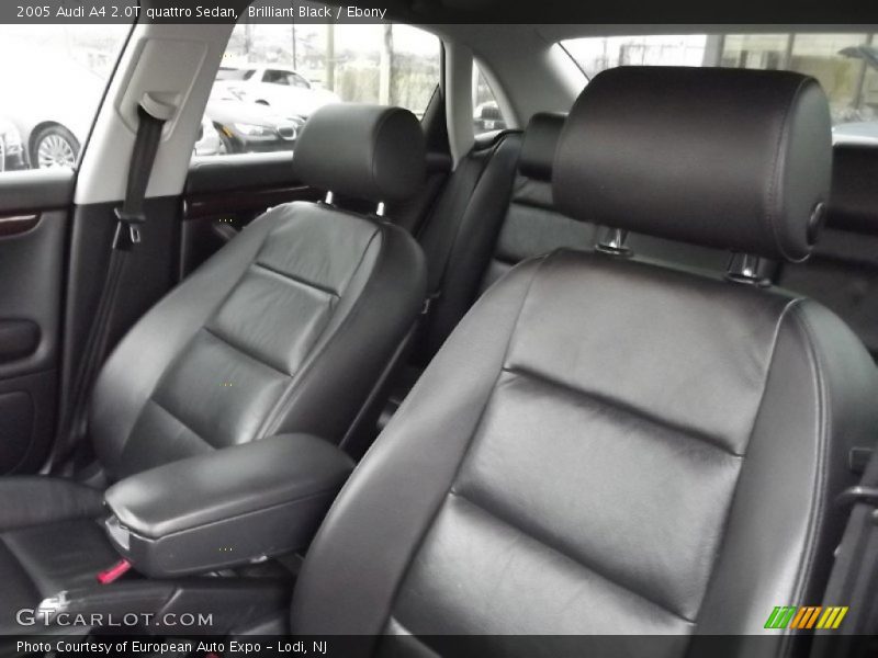 Brilliant Black / Ebony 2005 Audi A4 2.0T quattro Sedan