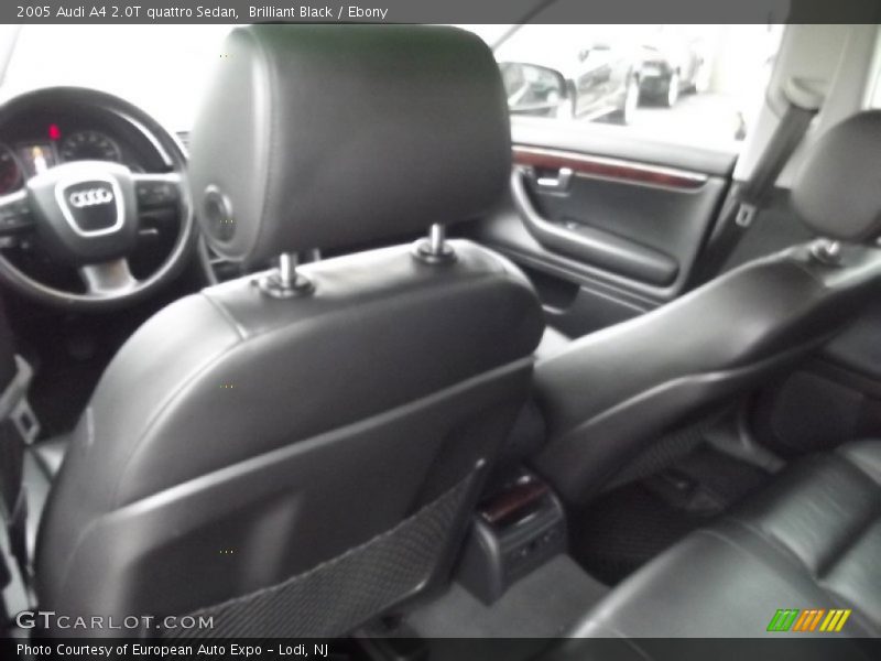 Brilliant Black / Ebony 2005 Audi A4 2.0T quattro Sedan