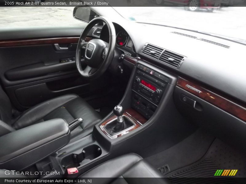 Brilliant Black / Ebony 2005 Audi A4 2.0T quattro Sedan