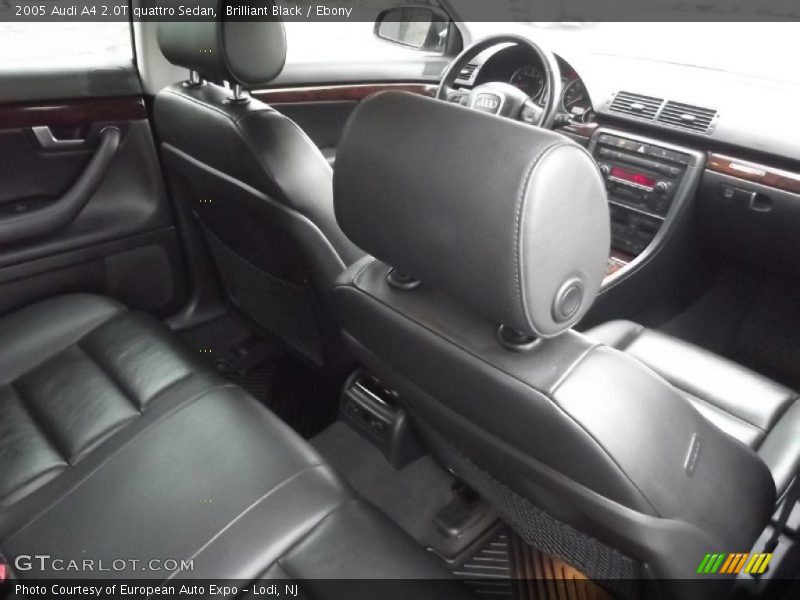 Brilliant Black / Ebony 2005 Audi A4 2.0T quattro Sedan