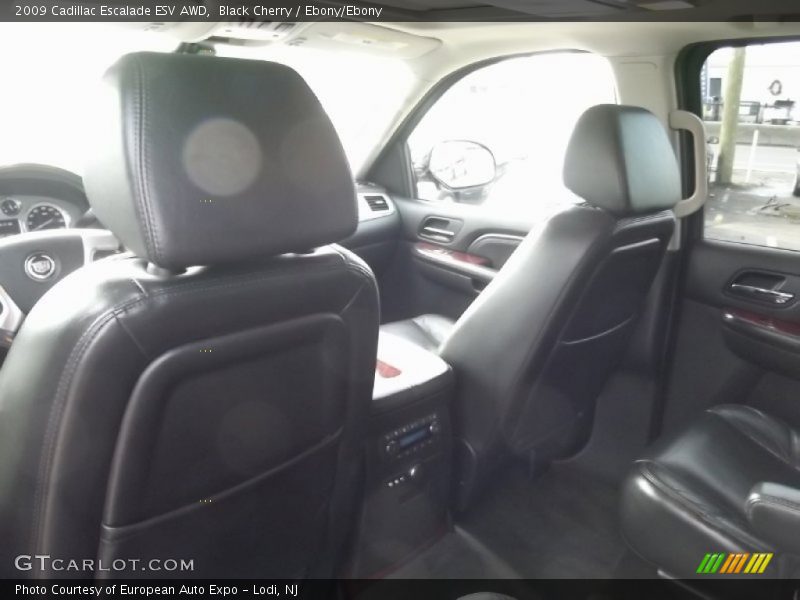 Black Cherry / Ebony/Ebony 2009 Cadillac Escalade ESV AWD