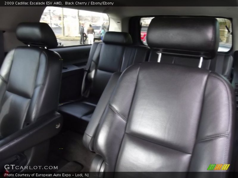 Black Cherry / Ebony/Ebony 2009 Cadillac Escalade ESV AWD