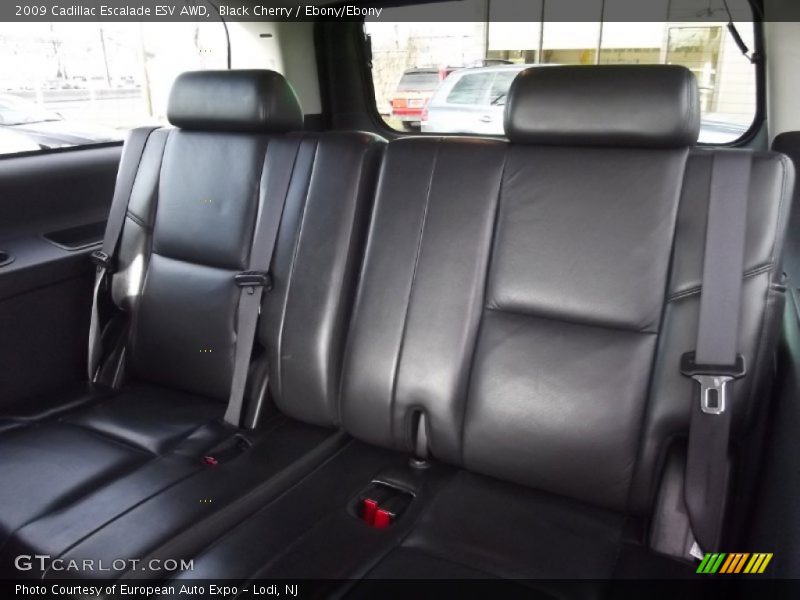 Black Cherry / Ebony/Ebony 2009 Cadillac Escalade ESV AWD