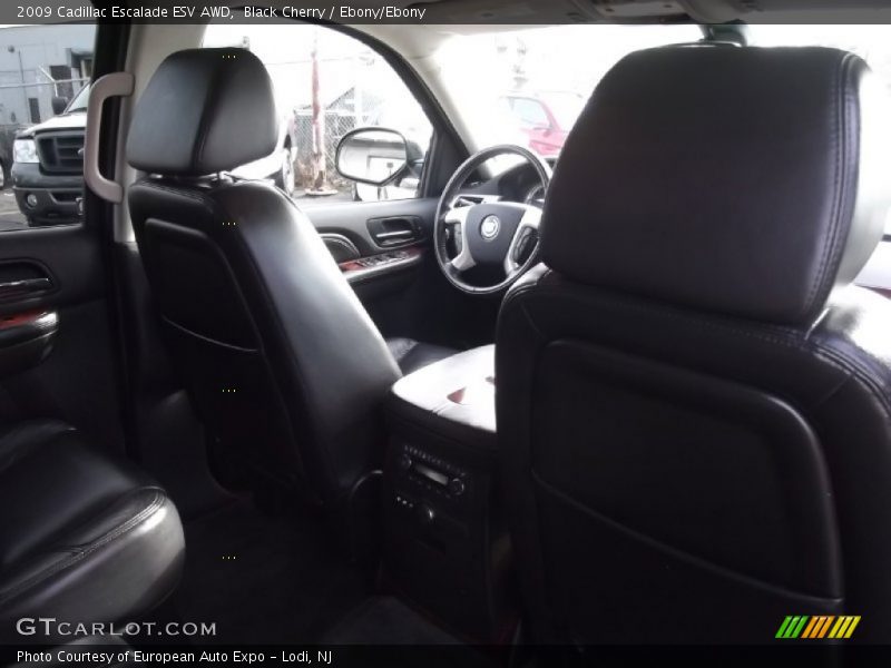 Black Cherry / Ebony/Ebony 2009 Cadillac Escalade ESV AWD