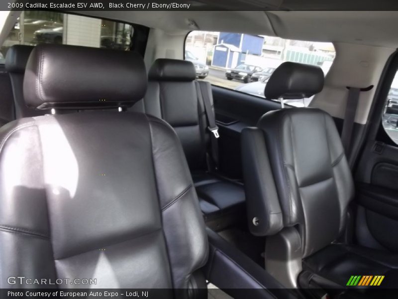 Black Cherry / Ebony/Ebony 2009 Cadillac Escalade ESV AWD