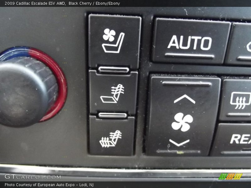 Black Cherry / Ebony/Ebony 2009 Cadillac Escalade ESV AWD