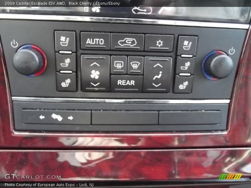 Black Cherry / Ebony/Ebony 2009 Cadillac Escalade ESV AWD