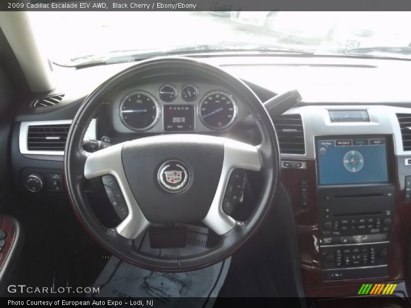 Black Cherry / Ebony/Ebony 2009 Cadillac Escalade ESV AWD