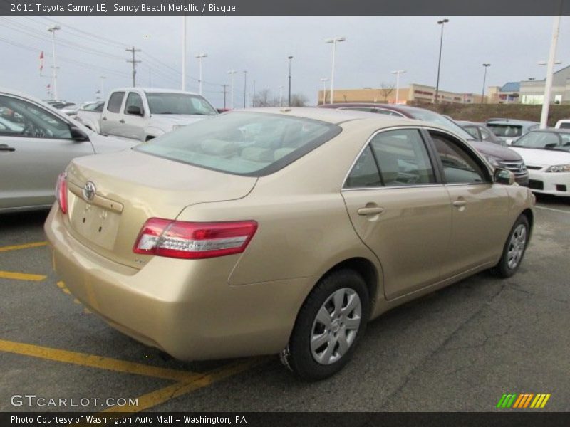 Sandy Beach Metallic / Bisque 2011 Toyota Camry LE