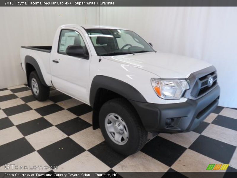 Super White / Graphite 2013 Toyota Tacoma Regular Cab 4x4