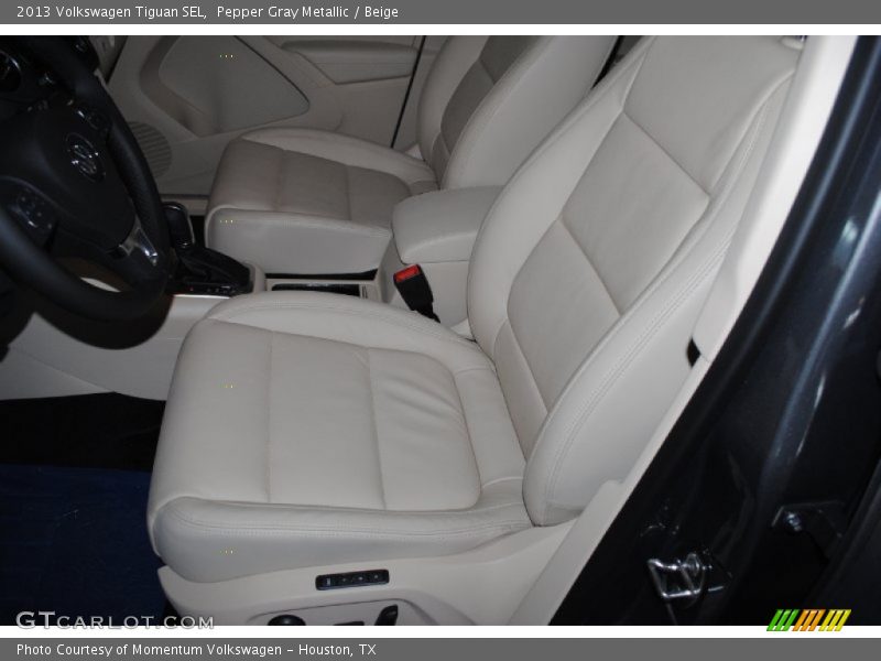 Pepper Gray Metallic / Beige 2013 Volkswagen Tiguan SEL