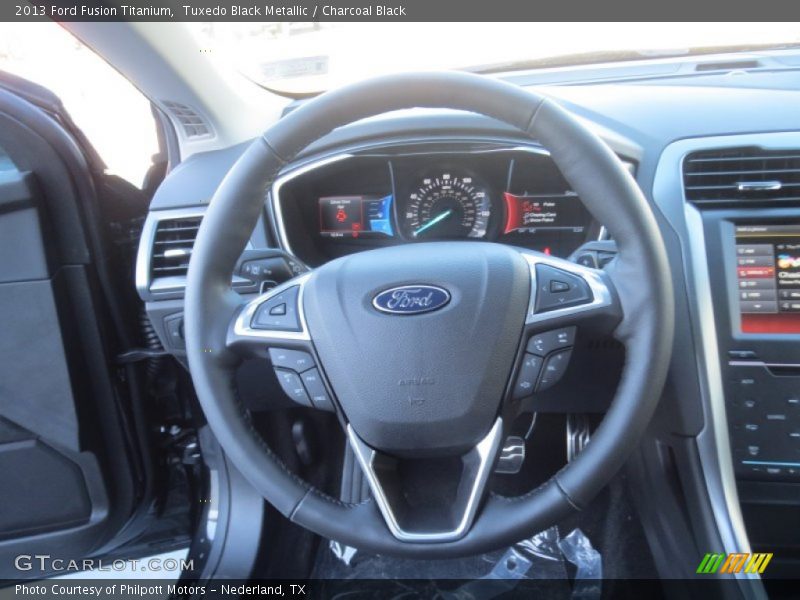 Tuxedo Black Metallic / Charcoal Black 2013 Ford Fusion Titanium