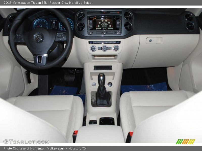 Pepper Gray Metallic / Beige 2013 Volkswagen Tiguan SEL