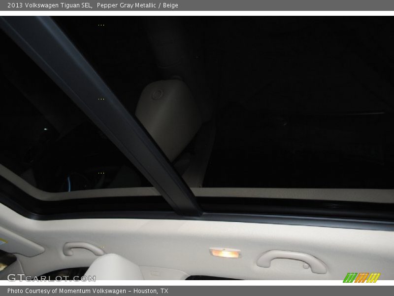 Pepper Gray Metallic / Beige 2013 Volkswagen Tiguan SEL